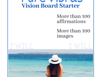 Vision Board Digital, Daily Positive Affirmation Cards, Mental Health Affirmations ,Spiritual Healing