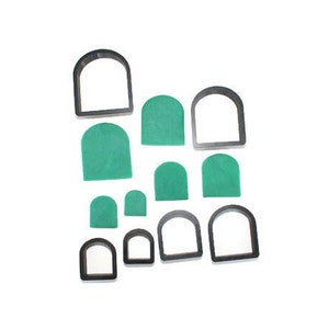 Arch 2, polymer clay cutter set of 6 arches | diy clay tools and accessories for handmade jewelry