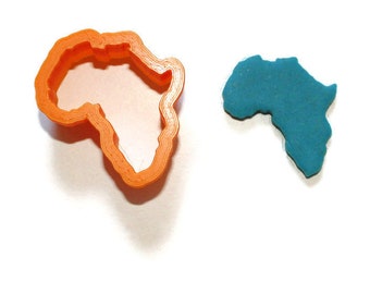 Africa continent polymer clay cutter