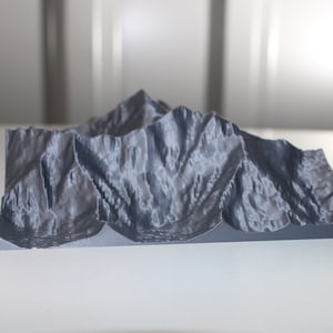 3d bedrucktes topografisches Geländemodell