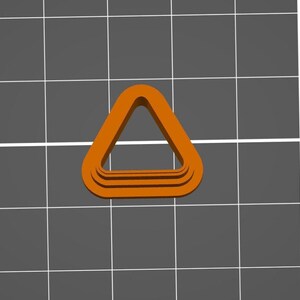 Rounded triangle shape Polymer clay cutter | diy clay tools and accessories for handmade jewelry