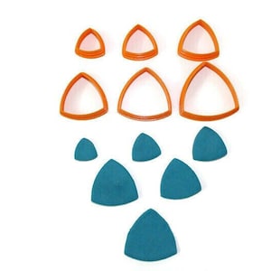 Juegos de cortadoras de arcilla polimérica de cortadoras triangulares Reuleaux