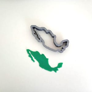 Mexico country map polymer clay cutter