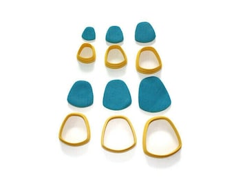 Rounded Trapezoid Polymer Clay Cutter Set | Jewelry Making Tools