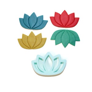 Lotus polymer clay cutter and embosser | diy clay tools and accessories for handmade jewelry