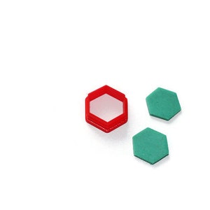 Hexagon polymer clay cutter | diy clay tools and accessories for handmade jewelry