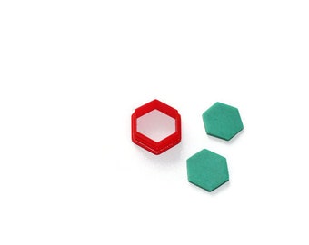 Hexagon polymer clay cutter | diy clay tools and accessories for handmade jewelry