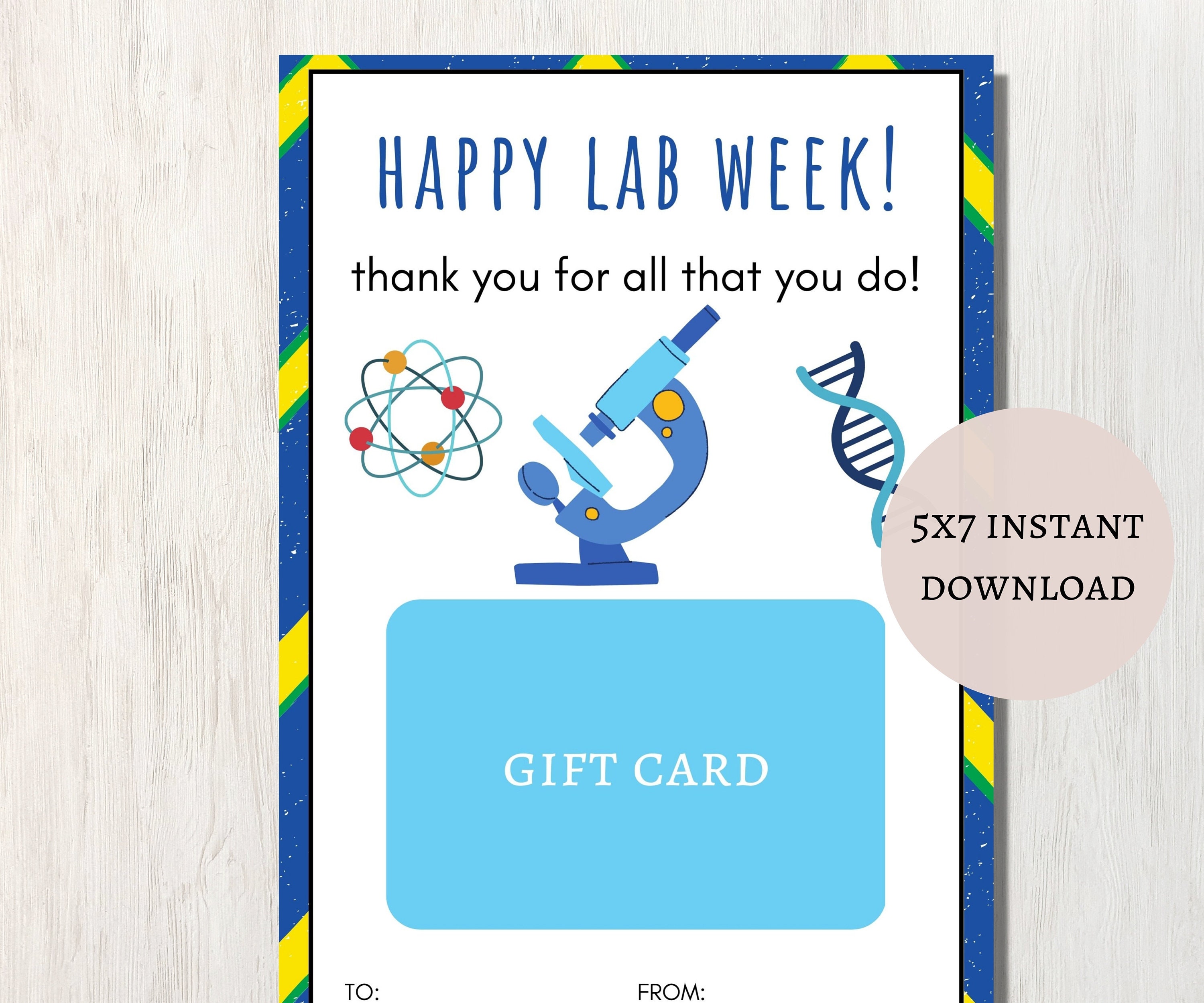 Lab Week Gift, Lab Week 2024, Saved by the Lab, Printable Thank You