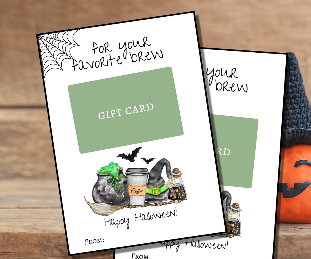 Halloween Gift Card Holder, Halloween Gift for Teacher, Coworker Gifts