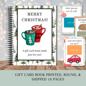 Christmas Gift Card Book, Gift For College Student, Christmas Gift For Teen, Gift For Teenage Boy, Gift Card Photo Album, Gift Card Holder
