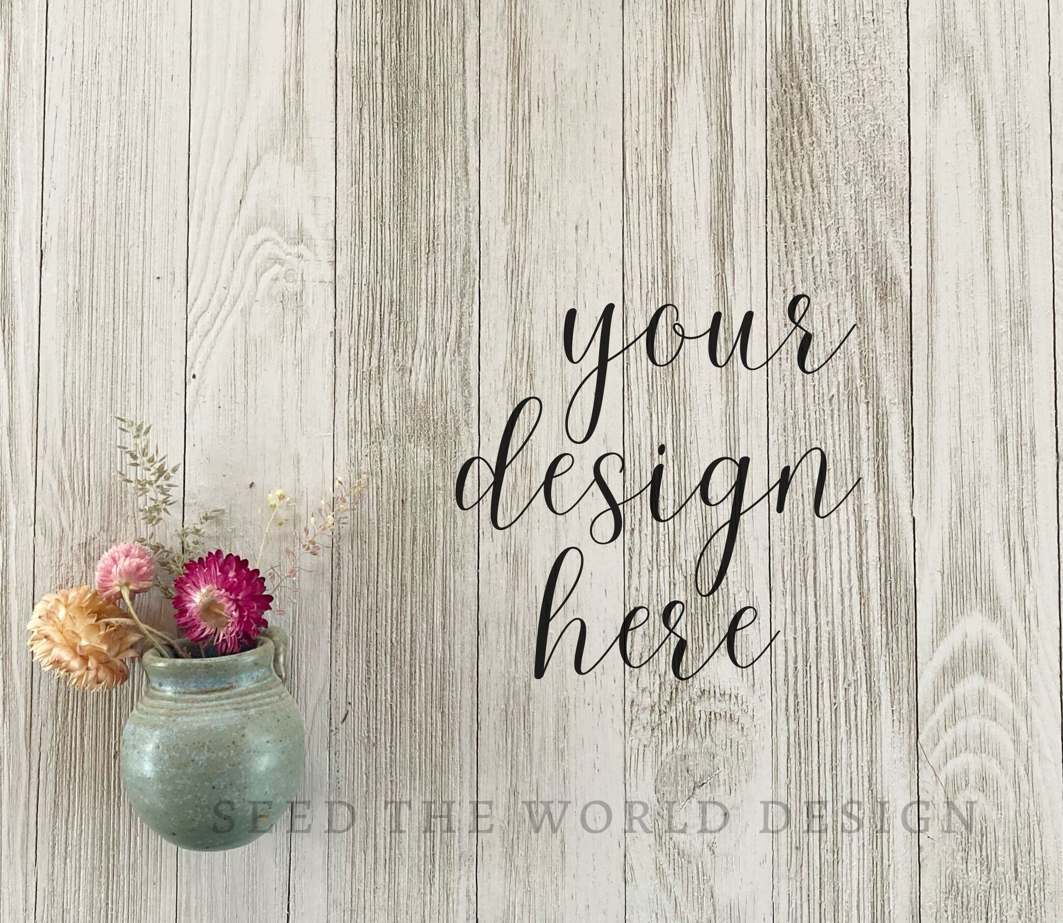 Nature Mockup, Wood Background Mockup, Rustic Digital Backgrounds