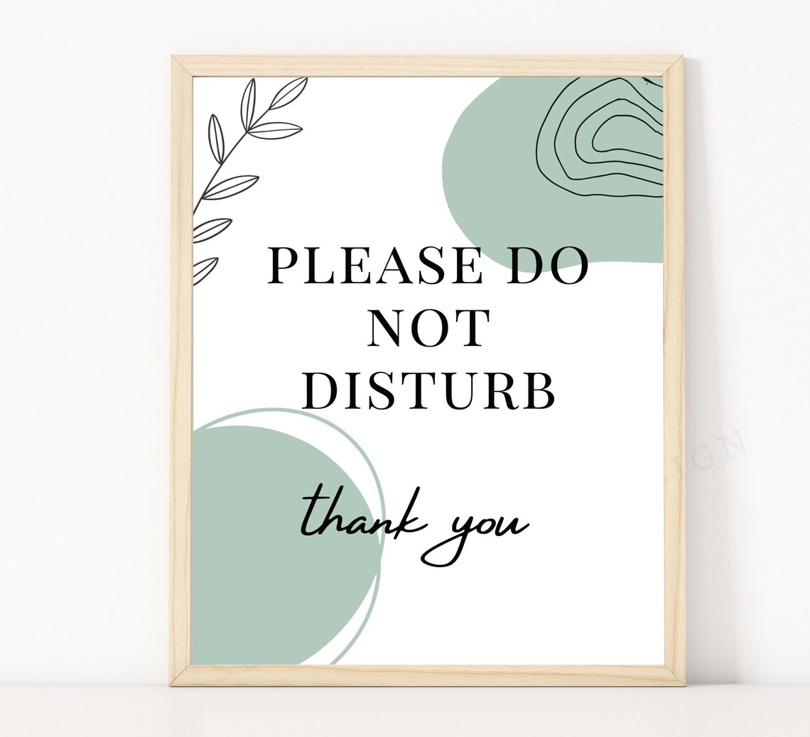 Do Not Disturb Sign for Office Door, Please Do Not Disturb Sign Printable, in A Meeting Sign