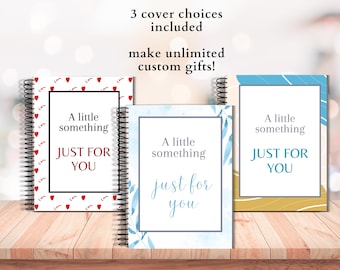 Libro de tarjetas de regalo imprimible, libro de tarjetas de regalo de San Valentín, regalo para estudiantes universitarios, regalo para hijo, regalo para adolescente, soporte para tarjetas de regalo