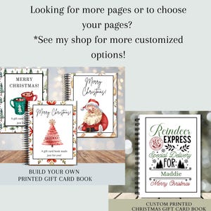Christmas Gift Card Book, Gift For College Student, Christmas Gift For Teen, Gift For Teenage Boy, Gift Card Photo Album, Gift Card Holder zdjęcie 8
