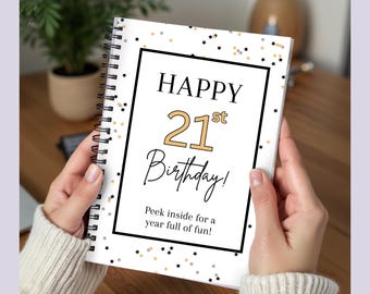 21st Birthday Gift Card Book, 21st Birthday Gift For Girl, Turning 21 Gift, Gift For Daughter, Gift For Niece, Gift Card Photo Album