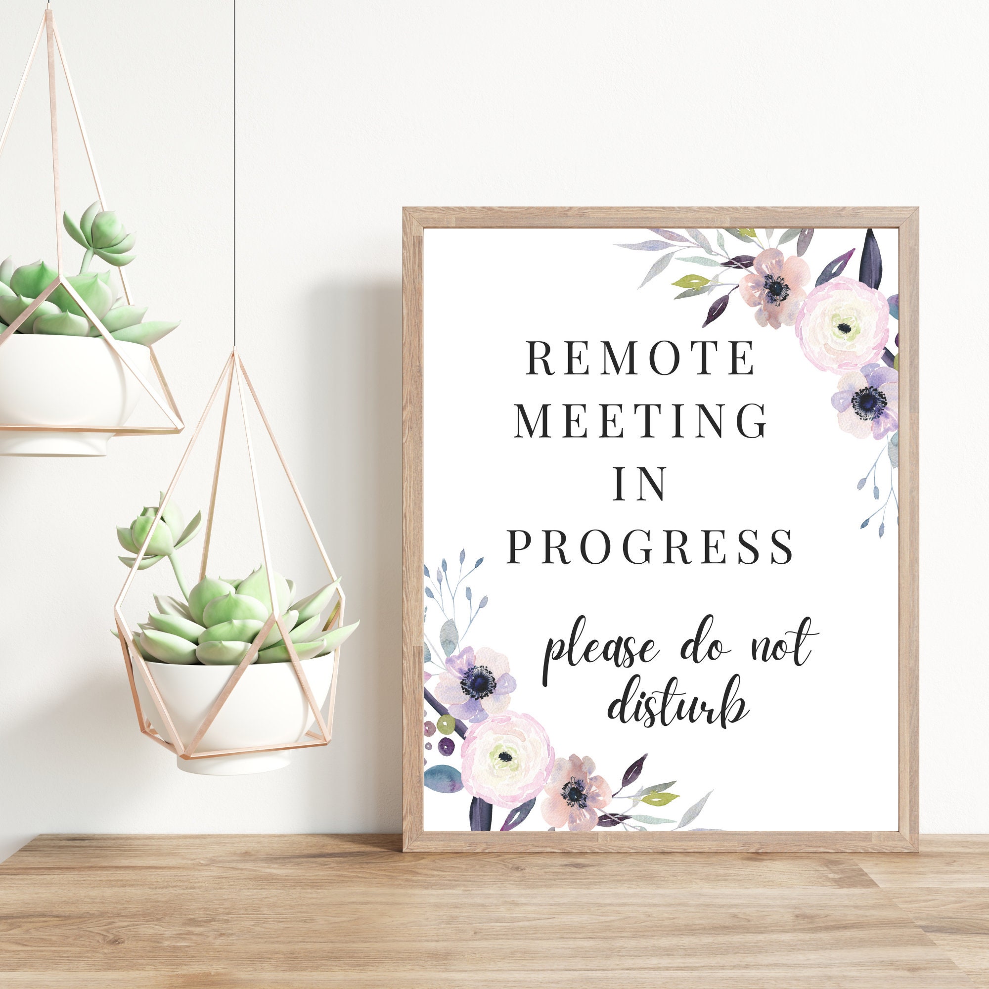 Do Not Disturb Office Sign Printable Zoom Meeting Sign in A Meeting