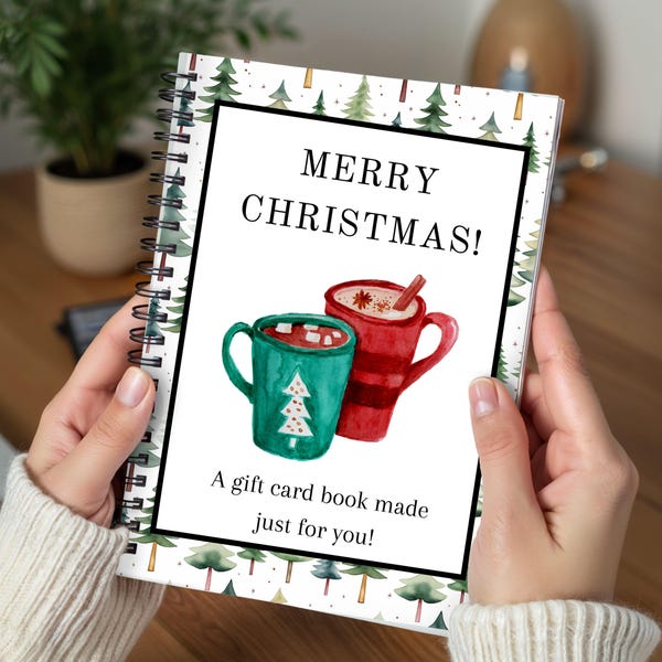 Christmas Gift Card Book, Gift For College Student, Christmas Gift For Teen, Gift For Teenage Boy, Gift Card Photo Album, Gift Card Holder