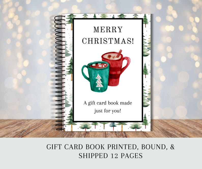Christmas Gift Card Book, Gift For College Student, Christmas Gift For Teen, Gift For Teenage Boy, Gift Card Photo Album, Gift Card Holder zdjęcie 9