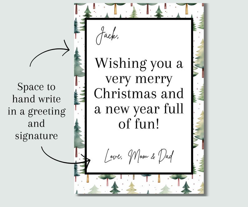 Christmas Gift Card Book, Gift For College Student, Christmas Gift For Teen, Gift For Teenage Boy, Gift Card Photo Album, Gift Card Holder zdjęcie 10