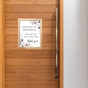 Session in Progress Door Sign Printable, Please Do Not Disturb Sign ...
