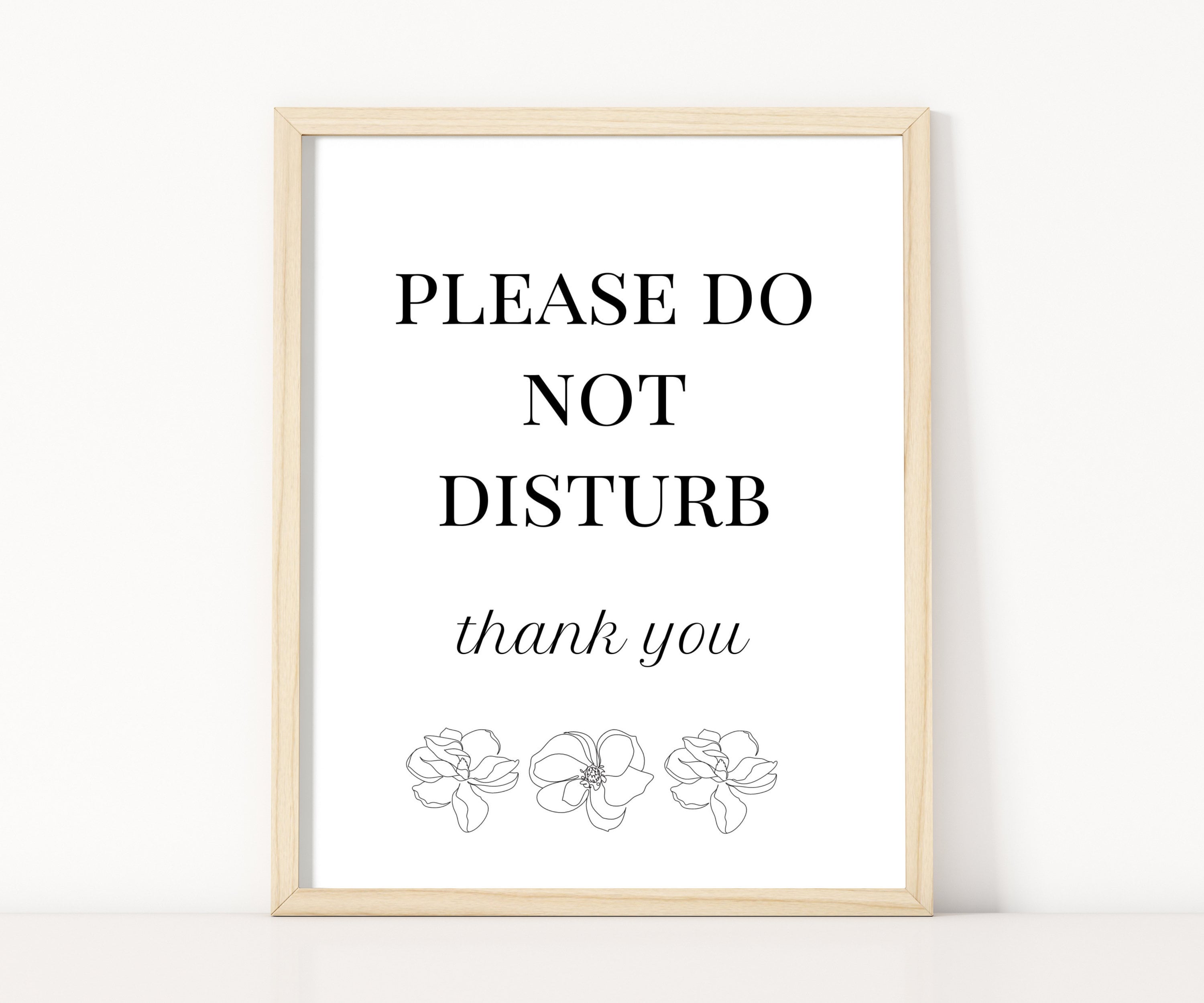 Please Do Not Disturb Sign Printable