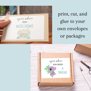 Open When Envelopes For College Student, Open When Letters, College Freshman Gift, College Care Package, Gift For Daughter