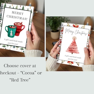 Christmas Gift Card Book, Gift For College Student, Christmas Gift For Teen, Gift For Teenage Boy, Gift Card Photo Album, Gift Card Holder zdjęcie 3