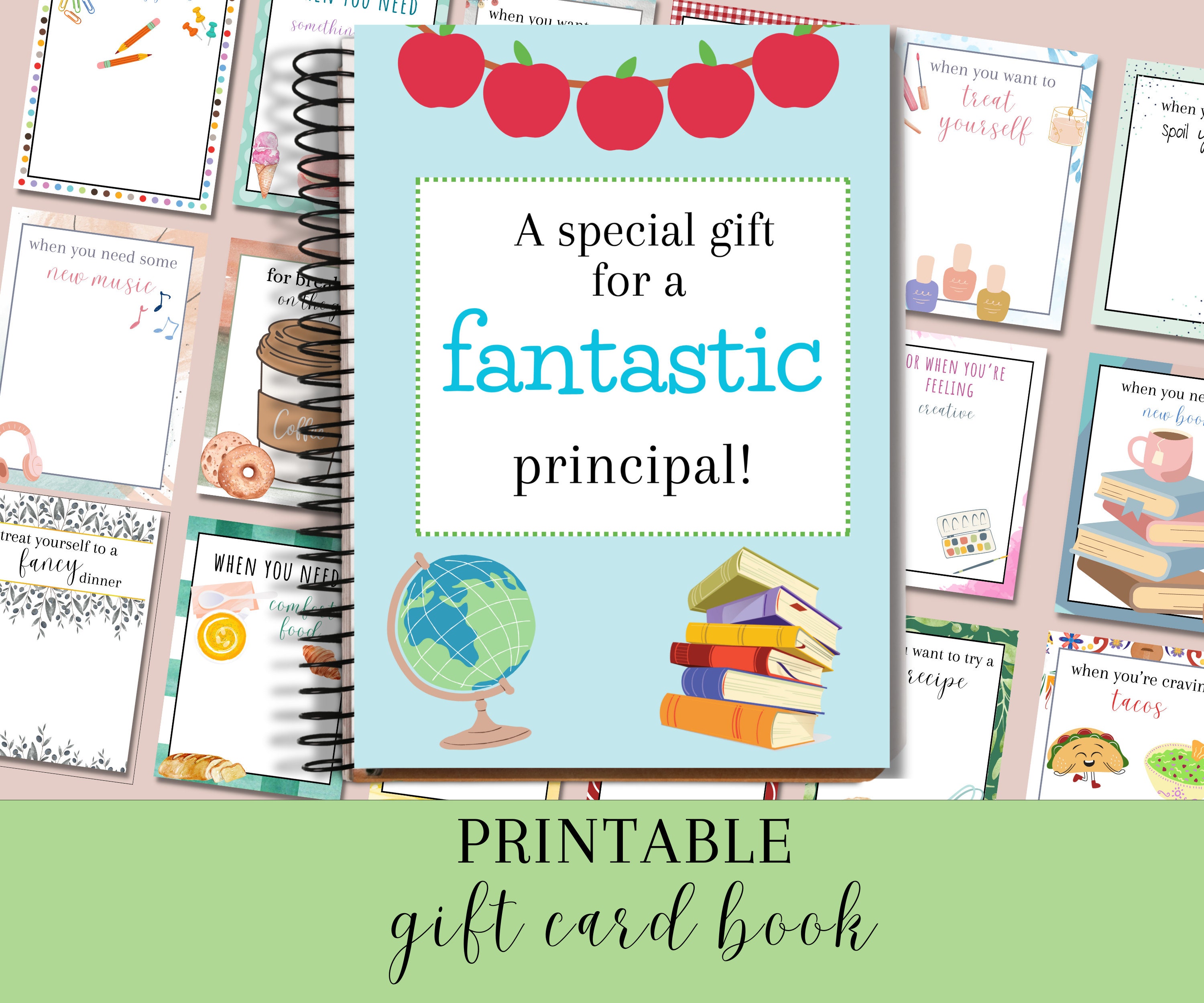 Principal Gift Card Book, Principal Retirement Gift, Principal Appreciation Gift Card Holder, End Of Year Gift For Principal