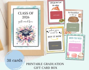 Printable Graduation Gift Card Box, Gift Card Book, Graduation Gift For Daughter, College Graduation Gift, Money Holder, High School Grad