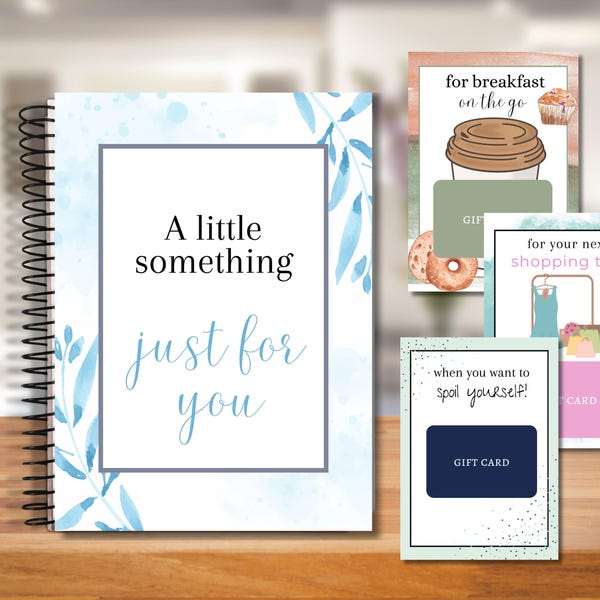 Printable Gift Card Book, Birthday Gift Card Book, Mother's Day Gift Card Book, Birthday Gift For Mom