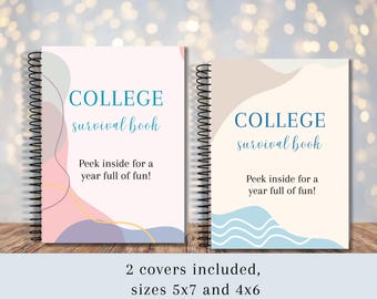 College Survival Gift Card Book, Printable Graduation Gift Card Book, Freshman Gift (Digital Download)