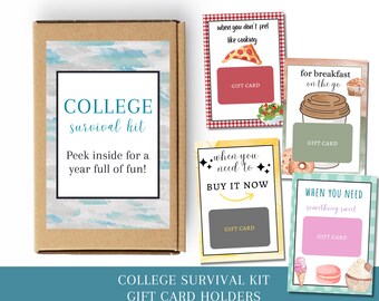 College Gift Card Book, College Survival Box, High School Graduation Gift, Off To College, Open When Envelopes College, College Care Package