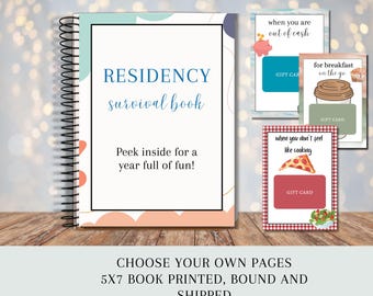 Medical School Graduation Gift, Gift Card Book, Residency Survival Kit, Medical Residency, Residency Match Day Gift, Gift Card Photo Album