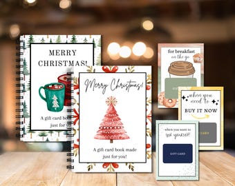 Christmas Gift Card Book, Gift for College Student, Christmas Gift