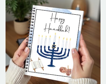 Printed Hanukkah Gift Card Book, Hanukkah Gift For Teen, 8 Nights of Gifts, Gift For Teenage Boy, Gift For Kids, For Adult Children