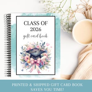 Libro de tarjetas de regalo de graduación, regalo de graduación universitaria para hija, graduación de secundaria, promoción de 2026, álbum de tarjetas de regalo imagen 13