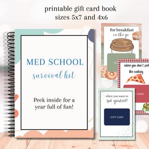 Med School Gift Card Book, Med School Survival Kit, Acceptance Gift, Med Student Gift, Gift Card Holder, Medical School Care Package image 10