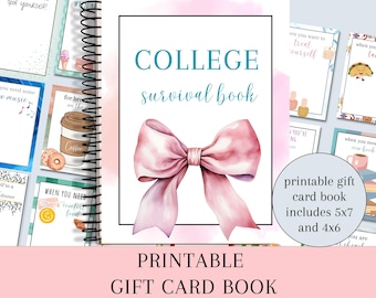 Libro de supervivencia para la universidad, regalo para la hija que va a la universidad, libro de tarjetas de regalo de graduación, regalo de graduación de la escuela secundaria, álbum de fotos de tarjetas de regalo