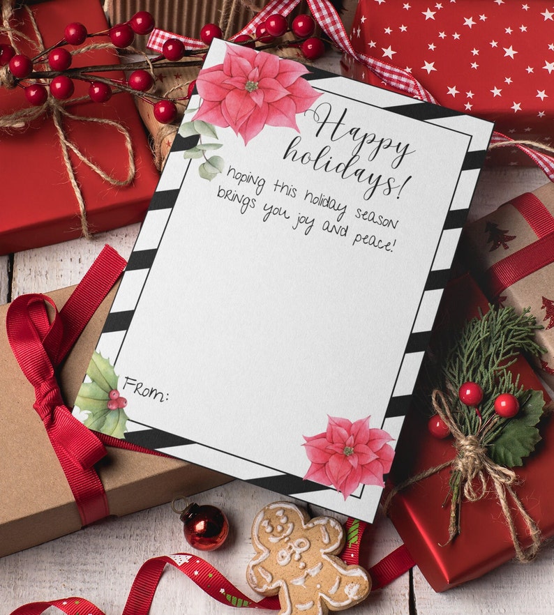 Christmas Gift Card Holder Printable Christmas Gift for - Etsy