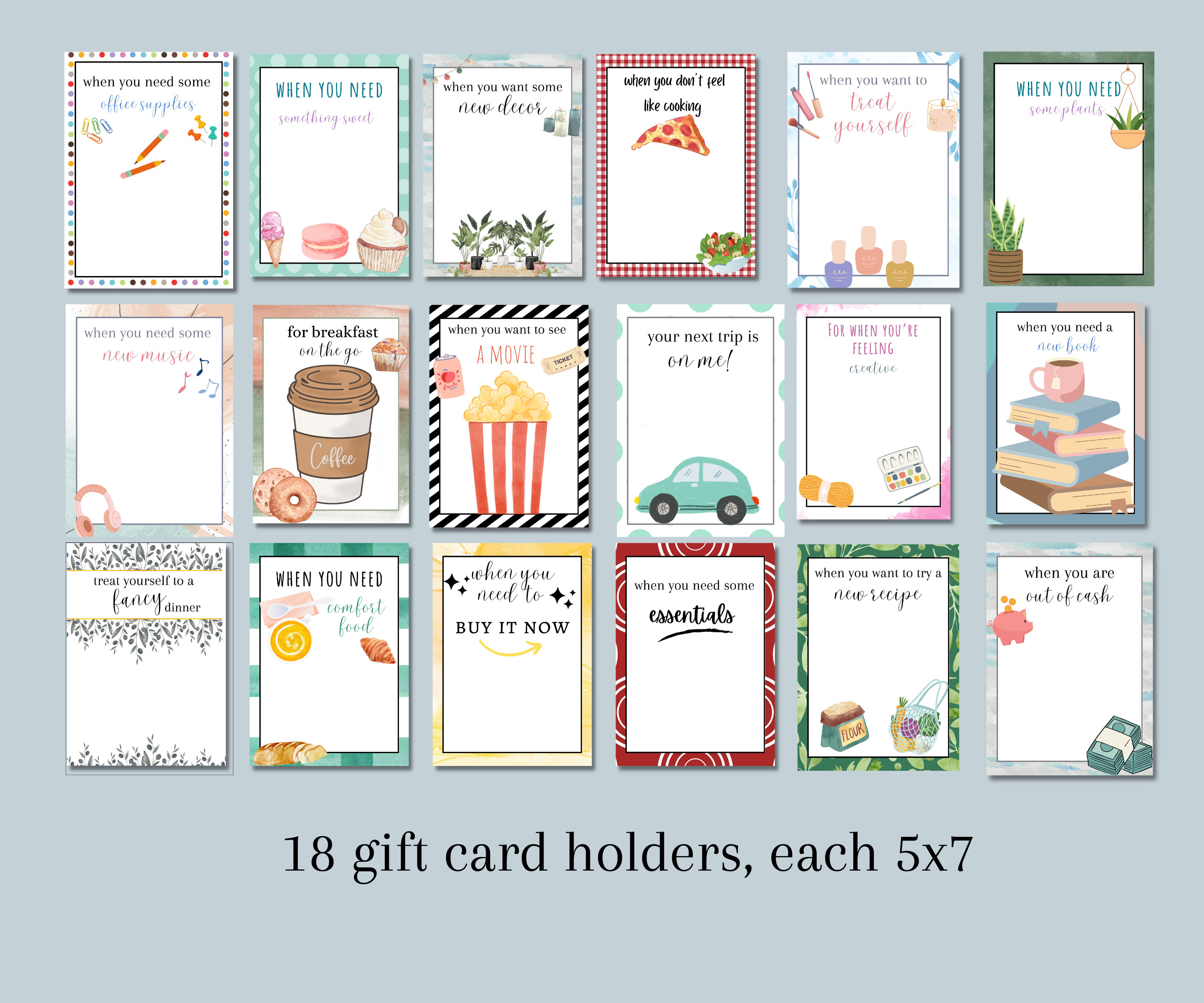 Printable Gift Card Book, Gift Card Photo Album, Mother's Day Gift From