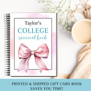 College Gift Card Book, High School Graduation Gift, College Survival Book, Going To College Gift For Daughter, Open When Envelopes