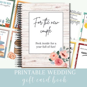 Brautparty Geschenk Kartenbuch, Hochzeit Geschenk Kartenbuch, Gruppengeschenk für Braut, Nachhaltiges Hochzeitsgeschenk, Date Night Geschenk Kartenbox