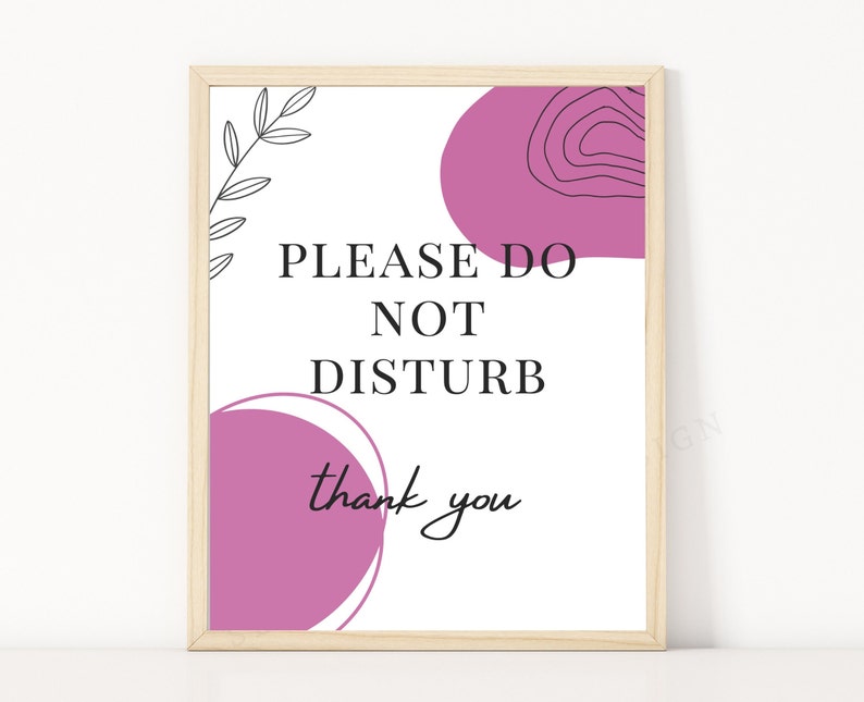 Please Do Not Disturb Sign Printable Signs for Door Meeting - Etsy