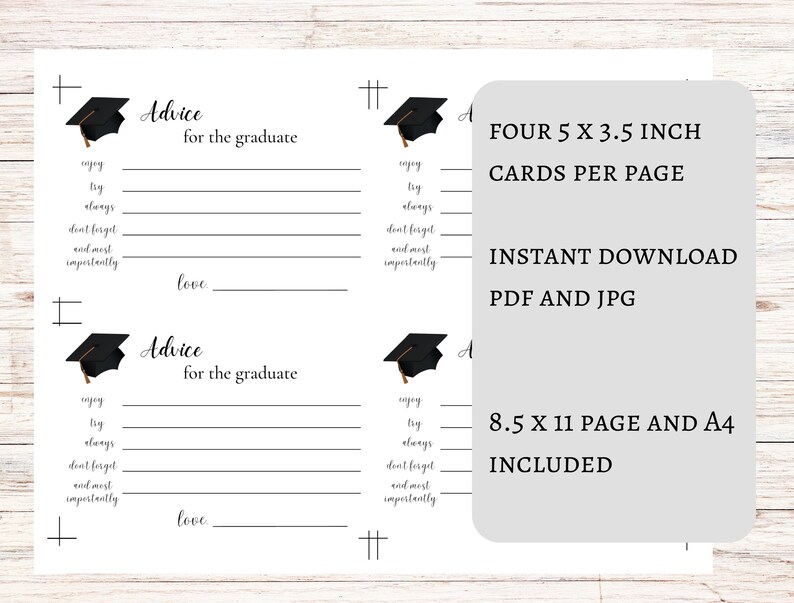 Graduation Advice Cards Printable - Il 794xN.4772359411 3tdh 