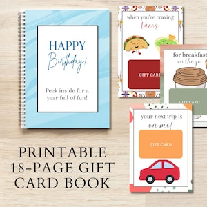 Libro de tarjetas de regalo de cumpleaños para papá, regalo de cumpleaños para esposo, regalo para hijo adulto, regalo de cumpleaños para adolescente, álbum de fotos de tarjetas de regalo