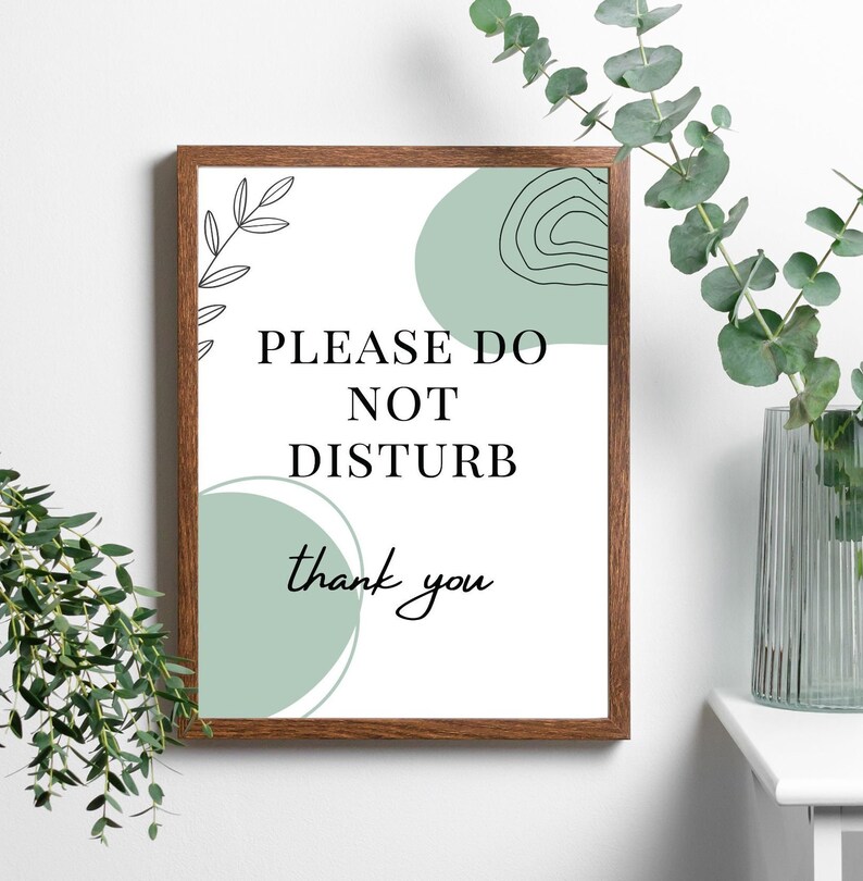 Do Not Disturb Sign for Office Door, Please Do Not Disturb Sign Printable, in A Meeting Sign ...