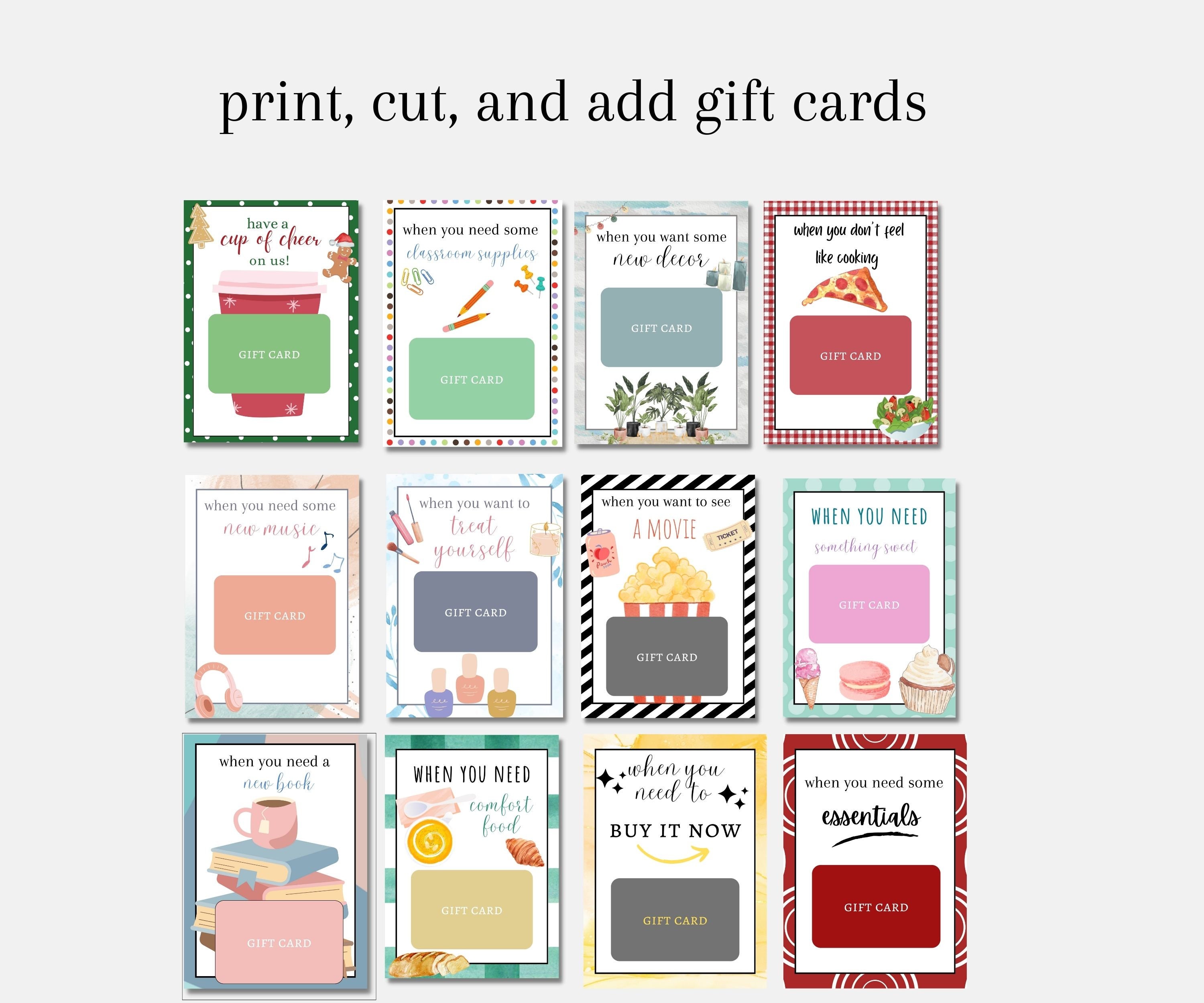 Gift Card Book for Teacher, Christmas Gift for Teacher, Group Gift for