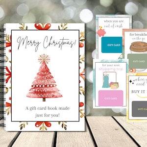 Printable Christmas Gift Card Book, Christmas Gift For Mom, Gift Card Photo Album, Gift Card Holder, Book For When, Gift For Adults