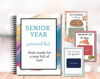 Senior Year Survival Kit, Class of 2027 Gift Card Book, Senior Year High School, Book For When, Gift For Daughter, Gift Card Photo Album