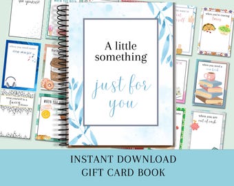 Mother's Day Gift Card Book, Printable Gift Card Book, Gift For New Mom, Grandma Gift, Gift Box, Experience Gift